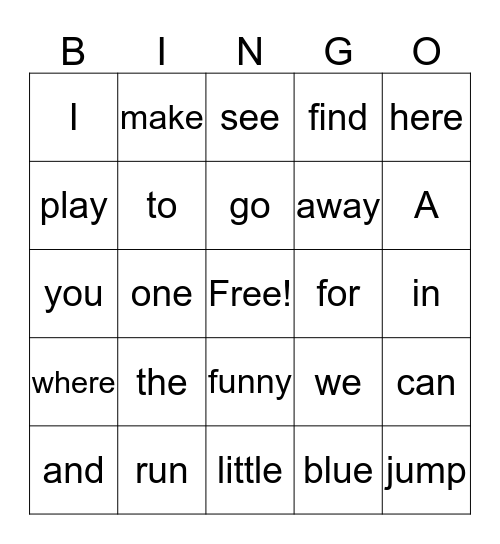 BINGO Card