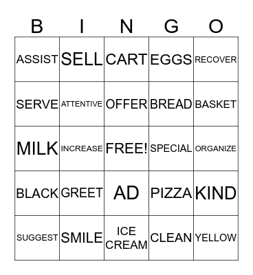 BASKET BINGO Card