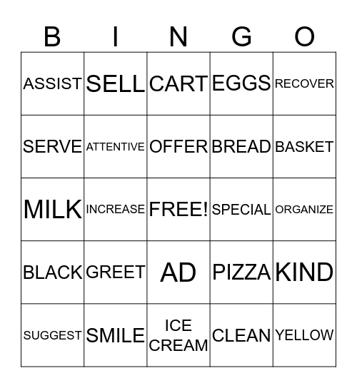 BASKET BINGO Card