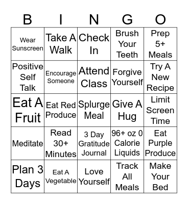 Teresa's HNT Bingo Card