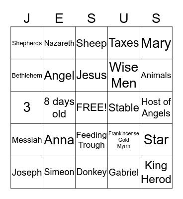 CHRISTMAS BINGO Card