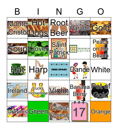 Blarney Blast Bingo Card