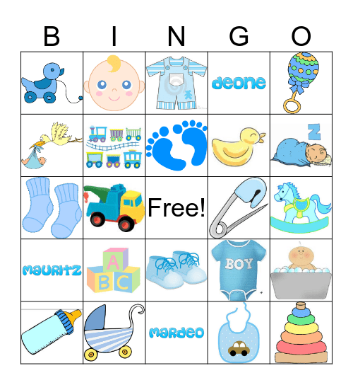 Baby Bingo Boy Free Printable Red