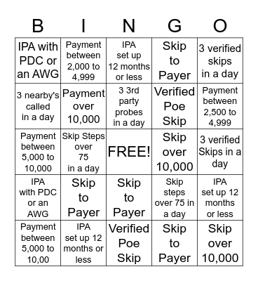 January 2014 Conterst Bingo Card