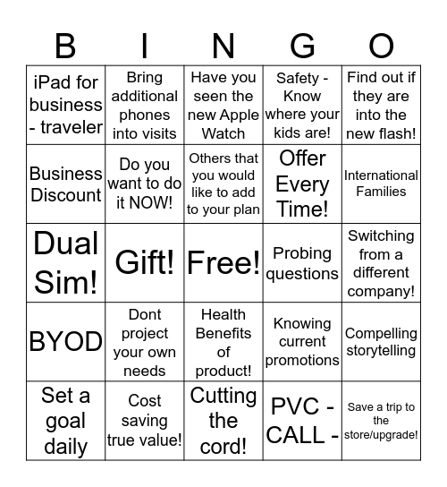 Cleveland Bingo Card