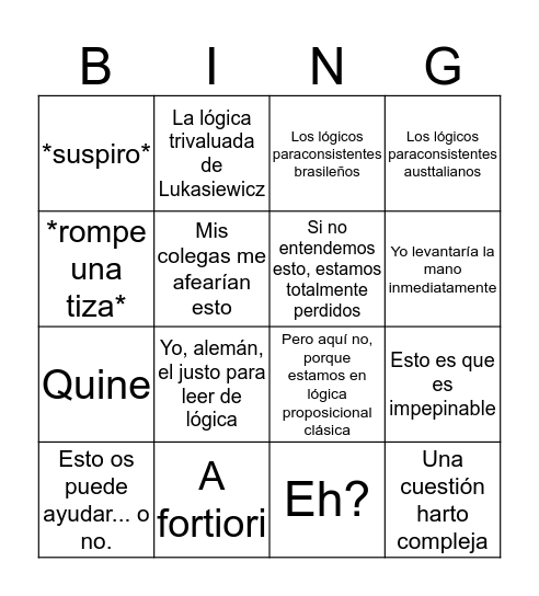 Bingo de Méndez  Bingo Card