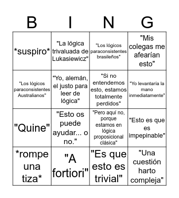 Bingo de Méndez  Bingo Card