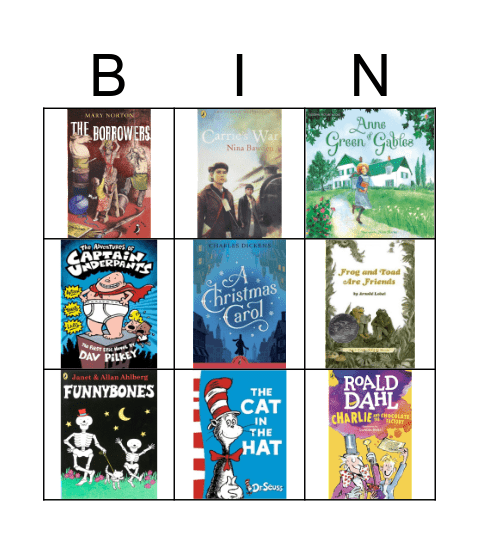 World Book Day Bingo! Bingo Card