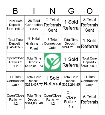 QUINCY Bingo Card