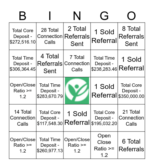 MT. ZION Bingo Card