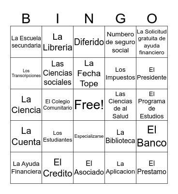 LOTERIA Bingo Card