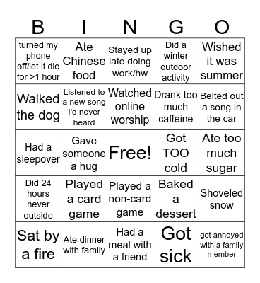 Confirmation 2.27 Bingo Card
