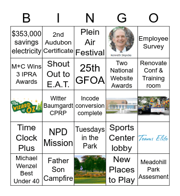 Celebrate our Success!   Bingo Card
