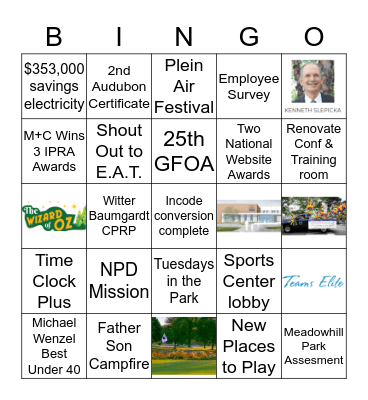 Celebrate our Success!   Bingo Card