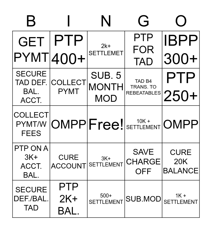 bingo def