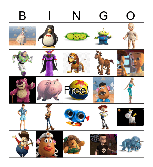 TOY STORY  Bingo Card