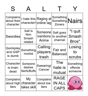 We salty in this sea! Bingo Card