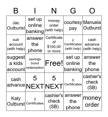 BINGO Card