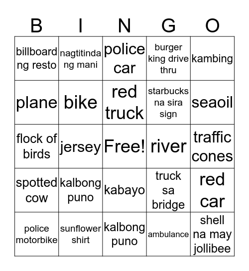 Bingo Card