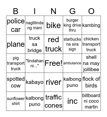 Bingo Card