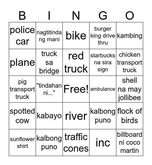 Bingo Card