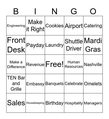 Q1 Celebration  Bingo Card