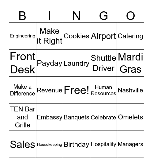 Q1 Celebration  Bingo Card