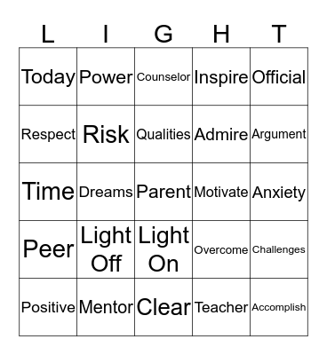 Get Plugged In Bingo Card