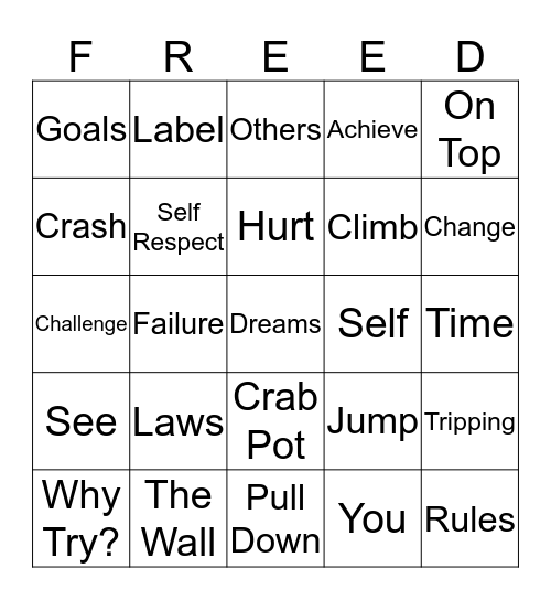 You Can See Over The Wall Bingo Card