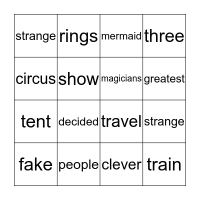 Bingo Card