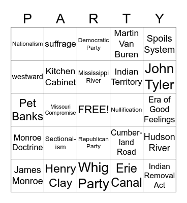 Chapters 9 and 10 Bingo Card