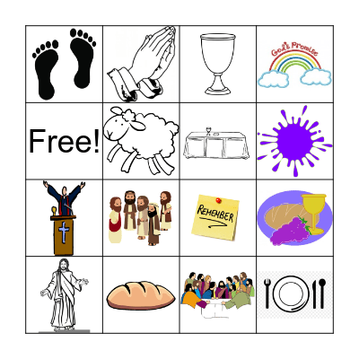 Last Supper Bingo Card