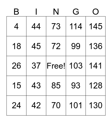 Treesmiths Safety Bingo Card