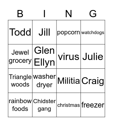 A Girl who owned A City Bingo Card