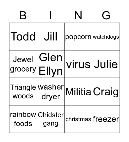 A Girl who owned A City Bingo Card