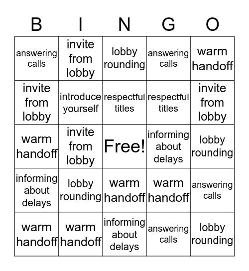 Human Experience Always Events Bingo Card