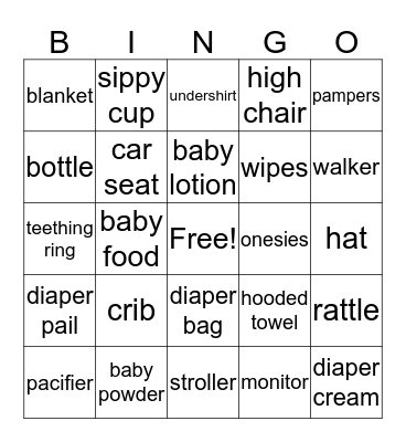 She Come Bringing Me That Little Baby Girl! Bingo Card