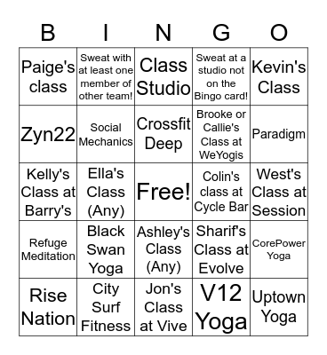 AmBADASSador  Bingo Card