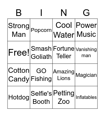 The Greatest Show on Heaven and Earth Bingo Card