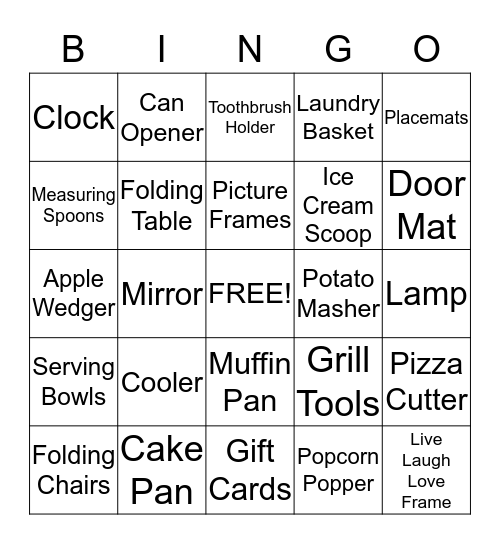 The Future Mr. and Mrs. Bushe Bingo Card