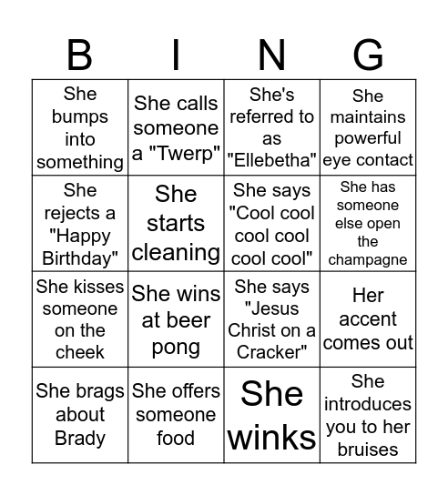 LBingo Card