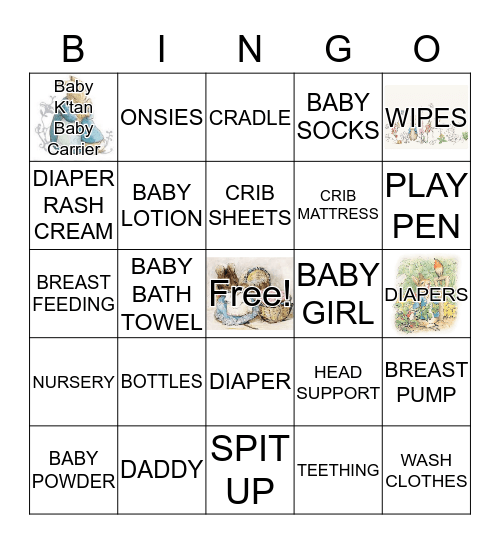 BABY SHOWER Bingo Card