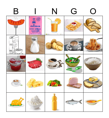 FOOD Bingo Card