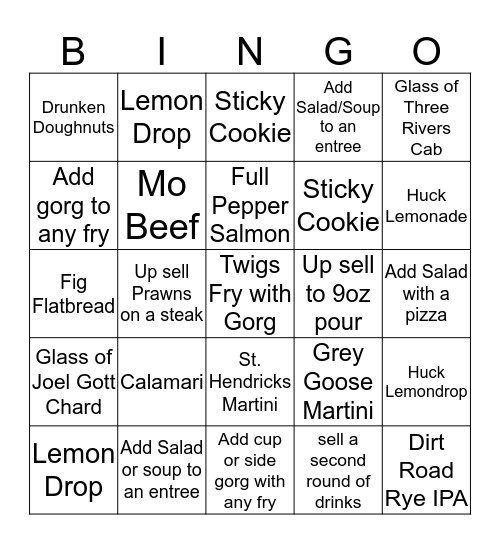 Twigs Awesome South Hill Bingo  Bingo Card