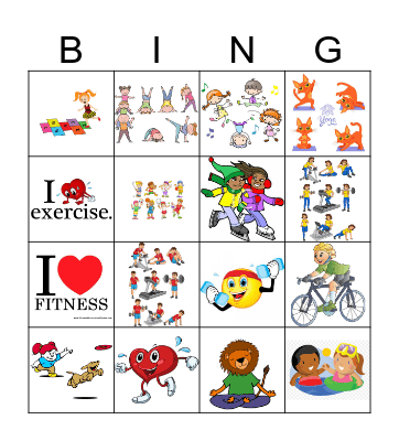 BE ACTIVE Bingo Card