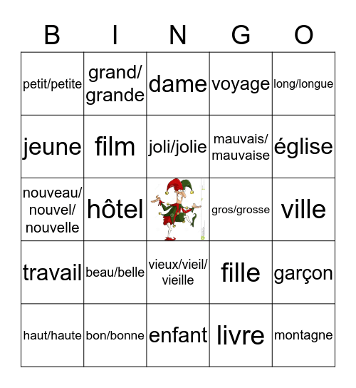G2 - Bijv. nw voor het zelfst. nw - U4 Bingo Card