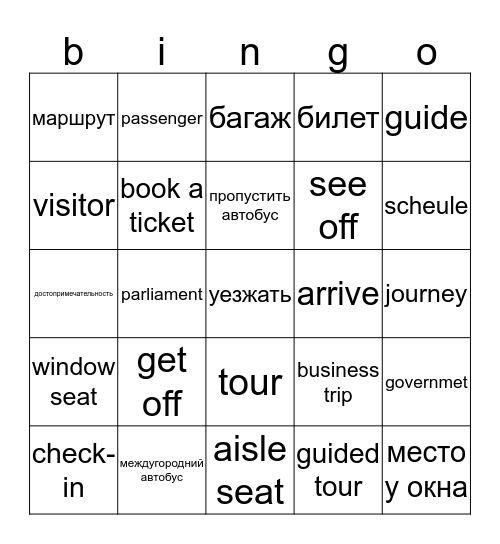 Travelling to wolds capitals Bingo Card