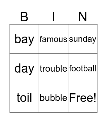 Bingo Card