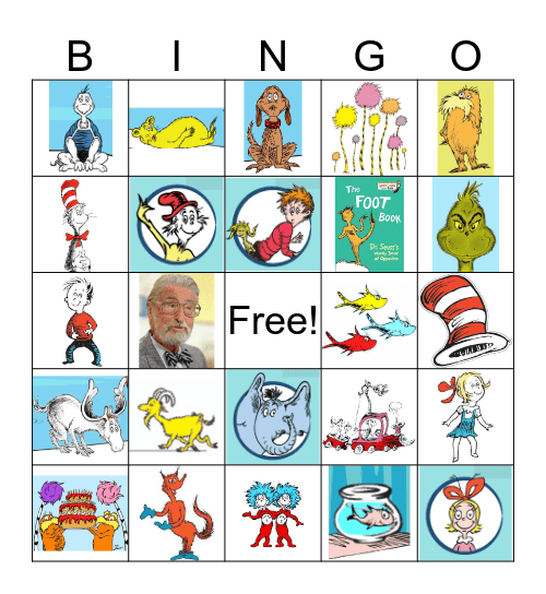 Dr. Seuss Bingo Card