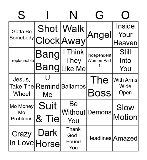 1 Bingo Card